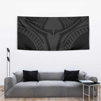 Hawaiian Kakau Art Tattoos Aquaman Style Tapestry Black Version - Polynesian Pride