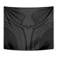 Hawaiian Kakau Art Tattoos Aquaman Style Tapestry Black Version - Polynesian Pride