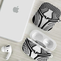 Hawaiian Kakau Art Tattoos Aquaman Style AirPods Case White Version - Polynesian Pride