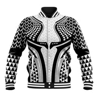 Hawaiian Kakau Art Tattoos Aquaman Style Baseball Jacket White Version - Polynesian Pride