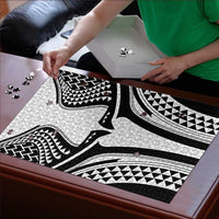 Hawaiian Kakau Art Tattoos Aquaman Style Puzzle White Version - Polynesian Pride