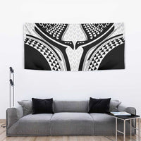 Hawaiian Kakau Art Tattoos Aquaman Style Tapestry White Version - Polynesian Pride