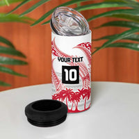 Cook Islands Marathon 2025-Pursuit in Paradise 4 in 1 Can Cooler Tumbler Red Color