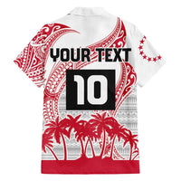 Cook Islands Marathon 2025-Pursuit in Paradise Family Matching Tank Maxi Dress and Hawaiian Shirt Red Color