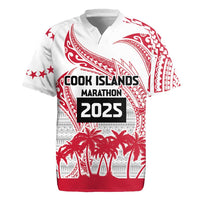 Cook Islands Marathon 2025-Pursuit in Paradise Rugby Jersey Red Color