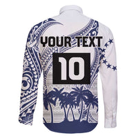 Cook Islands Marathon 2025-Pursuit in Paradise Family Matching Short Sleeve Bodycon Dress and Hawaiian Shirt Blue Color