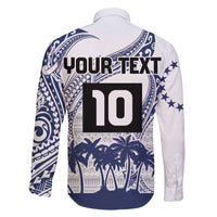 Cook Islands Marathon 2025-Pursuit in Paradise Family Matching Tank Maxi Dress and Hawaiian Shirt Blue Color