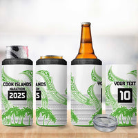 Cook Islands Marathon 2025-Pursuit in Paradise 4 in 1 Can Cooler Tumbler Green Color