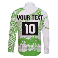 Cook Islands Marathon 2025-Pursuit in Paradise Family Matching Puletasi and Hawaiian Shirt Green Color LT03 - Polynesian Pride