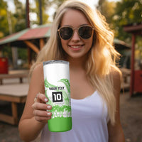Cook Islands Marathon 2025-Pursuit in Paradise Skinny Tumbler Green Color LT03 - Polynesian Pride