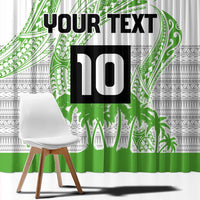 Cook Islands Marathon 2025-Pursuit in Paradise Window Curtain Green Color