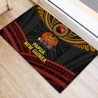 Papua New Guinea Bird-of-Paradise Rubber Doormat Coat of Arms and Tribal Patterns