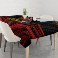Papua New Guinea Bird-of-Paradise Tablecloth Coat of Arms and Tribal Patterns