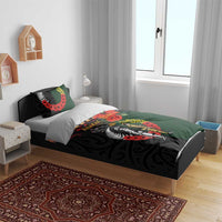 New Zealand and Australia ANZAC Day Bedding Set Lest We Forget Indigenous and Maori Pattern