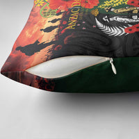 New Zealand and Australia ANZAC Day Pillow Cover Lest We Forget Indigenous and Maori Pattern