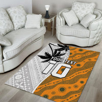 Custom Fiji and Australia Rugby Area Rug Tapa Mix Aboriginal Pattern Half Style