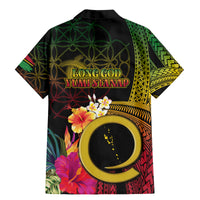 Vanuatu Independence Day Family Matching Mermaid Dress and Hawaiian Shirt Sand Drawing Melanesian Vibes LT03 - Polynesian Pride