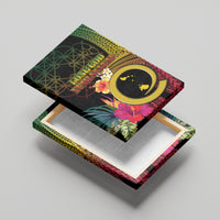 Vanuatu Shefa Day Canvas Wall Art Sand Drawing Melanesian