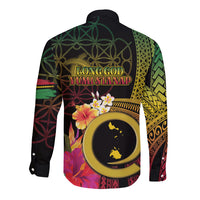 Vanuatu Shefa Day Long Sleeve Button Shirt Sand Drawing Melanesian