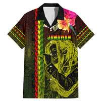 Hawaiian Reggae Music Family Matching Mermaid Dress and Hawaiian Shirt Jamaica Singer Tribal Polynesian and Hibiscus