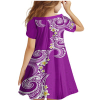 Aloha Polynesian Plumeria Flower Family Matching Mermaid Dress and Hawaiian Shirt Purple Color LT03 - Polynesian Pride