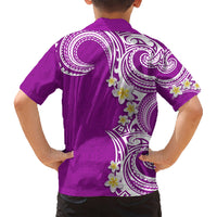 Aloha Polynesian Plumeria Flower Hawaiian Shirt Purple Color LT03 - Polynesian Pride