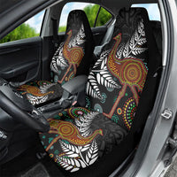 New Zealand Fern and Australia Emu Car Seat Cover Aboriginal Mix Maori Pattern