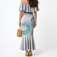 Aotearoa Maori Sea Animals Tribal Mermaid Dress Manta Ray and Shark Moko Pattern Sweet Pastel LT03 - Polynesian Pride