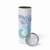 Aotearoa Maori Sea Animals Tribal Skinny Tumbler Manta Ray and Shark Moko Pattern Sweet Pastel LT03 - Polynesian Pride