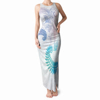 Aotearoa Maori Sea Animals Tribal Tank Maxi Dress Manta Ray and Shark Moko Pattern Sweet Pastel LT03 Women Multicolor - Polynesian Pride