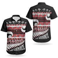 New Zealand Christmas Couples Matching Mermaid Dress and Hawaiian Shirt Funny Santa Claus Haka Dance with Tukutuku