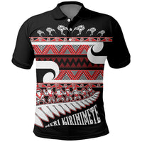 New Zealand Christmas Polo Shirt Funny Santa Claus Haka Dance with Tukutuku LT03 Multicolor - Polynesian Pride