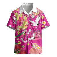 Hawaiian and Japanese Culture Together Kid Hawaiian Shirt Kakau Tribal Pattern and Irezumi Art Pink Color LT03 - Polynesian Pride