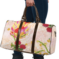 Japanese and Hawaiian Culture Fusion Travel Bag Irezumi with Turtles and Lei Kakau Pattern Sunset Vibe LT03 - Polynesian Pride