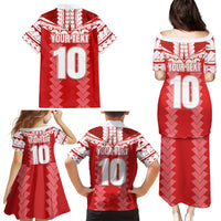Custom Tahiti Football Polynesian Pattern Family Matching Puletasi and Hawaiian Shirt LT03 - Polynesian Pride
