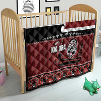 New Zealand Culture Quilt Kia Ora Aotearoa Moko Tattoo Mask with Waka and Maori Art Pattern LT03 - Polynesian Pride