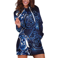 New Zealand Gecko Maori Art Tattoo Hoodie Dress Matariki Mode
