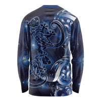 New Zealand Gecko Maori Art Tattoo Long Sleeve Shirt Matariki Mode