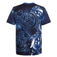 New Zealand Gecko Maori Art Tattoo Rugby Jersey Matariki Mode