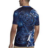 New Zealand Gecko Maori Art Tattoo Rugby Jersey Matariki Mode