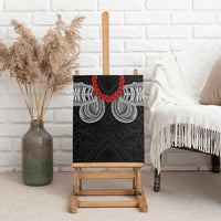 Samoan Traditional Art Tattoos Canvas Wall Art Tatau Tribal Motifs with Ula Fala Black - Polynesian Pride