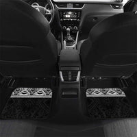 Samoan Traditional Art Tattoos Car Mats Tatau Tribal Motifs with Ula Fala Black - Polynesian Pride