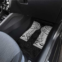 Samoan Traditional Art Tattoos Car Mats Tatau Tribal Motifs with Ula Fala Black - Polynesian Pride