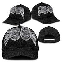 Samoan Traditional Art Tattoos Classic Cap Tatau Tribal Motifs with Ula Fala Black - Polynesian Pride
