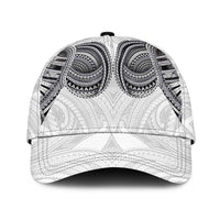 Samoan Traditional Art Tattoos Classic Cap Tatau Tribal Motifs with Ula Nifo White - Polynesian Pride