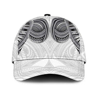 Samoan Traditional Art Tattoos Classic Cap Tatau Tribal Motifs with Ula Nifo White - Polynesian Pride