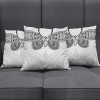 Samoan Traditional Art Tattoos Pillow Cover Tatau Tribal Motifs with Ula Nifo White - Polynesian Pride