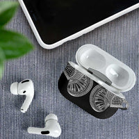 Samoan Traditional Art Tattoos AirPods Case Tatau Roman Reigns Black Color - Polynesian Pride