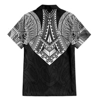 Samoan Traditional Art Tattoos Family Matching Mermaid Dress and Hawaiian Shirt Tatau Roman Reigns Black Color - Polynesian Pride