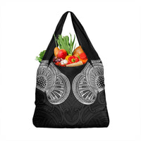 Samoan Traditional Art Tattoos Grocery Bag Tatau Roman Reigns Black Color - Polynesian Pride